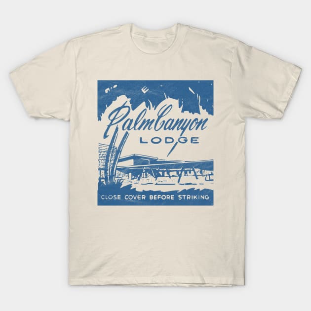 Palm Canyon Lodge / Vintage Matchbook Art T-Shirt by RCDBerlin